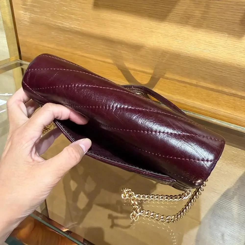 NEW‼️Tory Burch Willa Chevron Glazed Wallet Crossbody 188154 $470